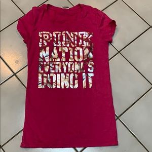 PINK pink tee